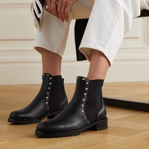 Valentino Garavani Rock-stud leather chelsea Boots